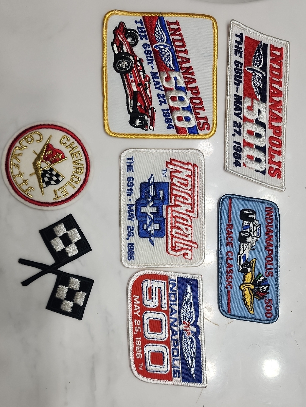 Indianapolis 500 Racing Patch Set - Red, White, Blue